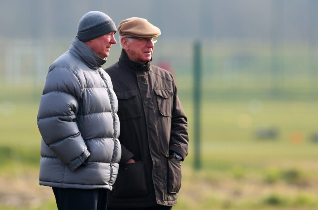 Sir Alex Ferguson and Sir Bobby Charlton