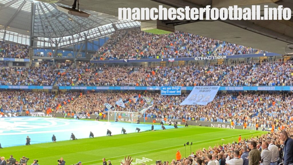 Manchester City vs Newcastle United - away end - Saturday August 19 2023