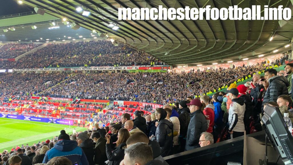 Manchester United 0, Newcastle Utd 3 - away fans - Wednesday November 1 2023