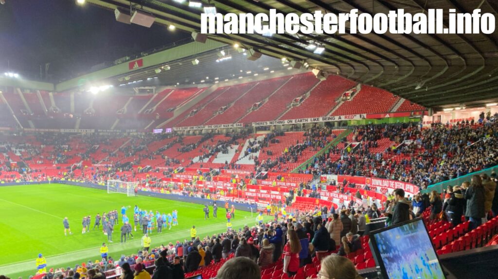 Manchester United vs Manchester City - Old Trafford Derby - City celebrate in front of their fans - Sunday November 19 2023