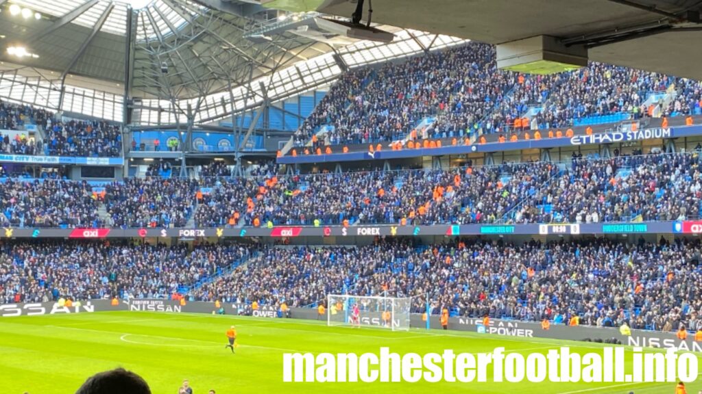 Manchester City vs Huddersfield Town - away end - Sunday January 7 2023