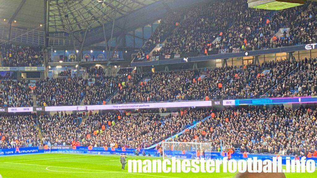 Manchester City vs Aston Villa - away fans - Wednesday April 3 2024