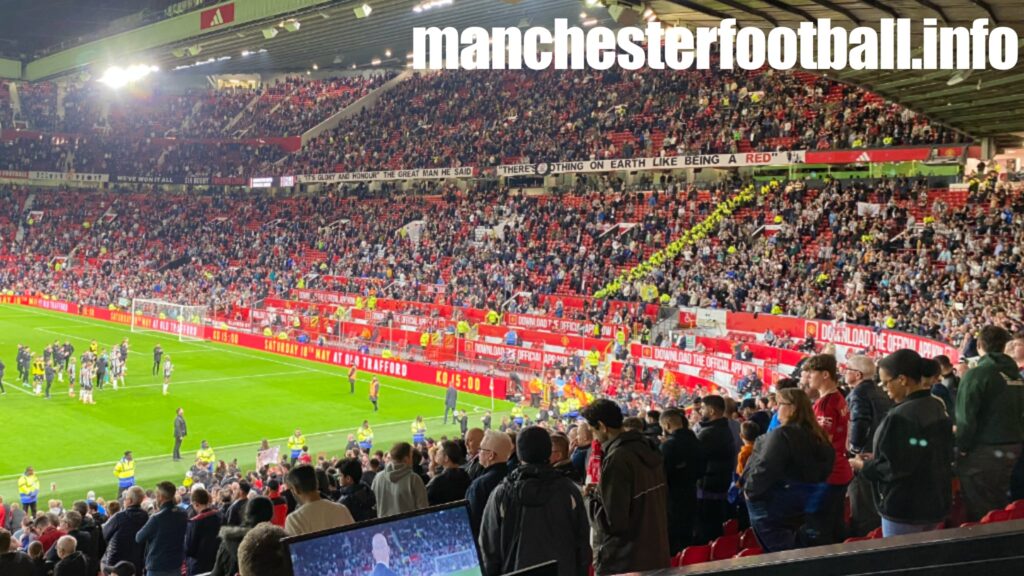 Man Utd vs Newcastle Utd - away fans salute their team - Wednesdsy May 15 2024