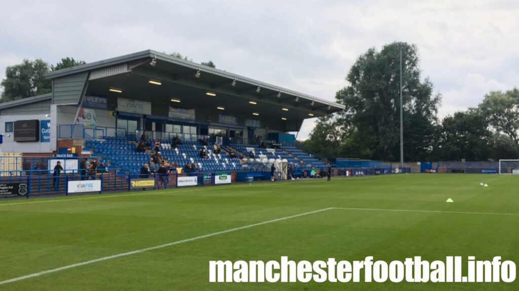 Curzon Ashton FC vs Carlisle Utd - Stadium main stand - Tuesday July 29 2025