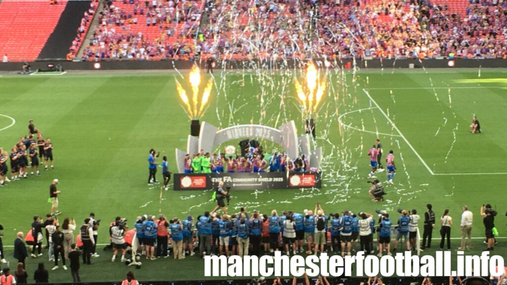 Crystal Palace lift the FA Community Shield at Wembley after beating Liverpool - Sunday August 10 2025