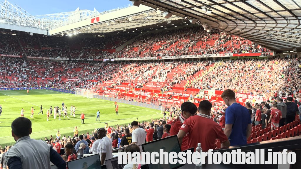 Manchester United vs Arsenal - away fans applaud Arsenal players - Sunday August 17 2025